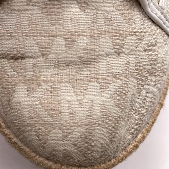 Michael Michael Kors Gold Libby Logo Jacquard Collapsible Heel Sneaker Women’s 9 - Picture 8 of 8